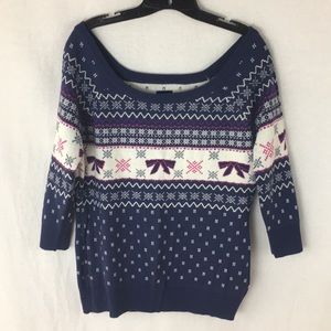 Tommy Girl off the shoulder sweater